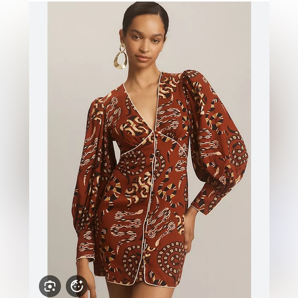 Farm Rio x Anthropologie Long Sleeve Mini Dress